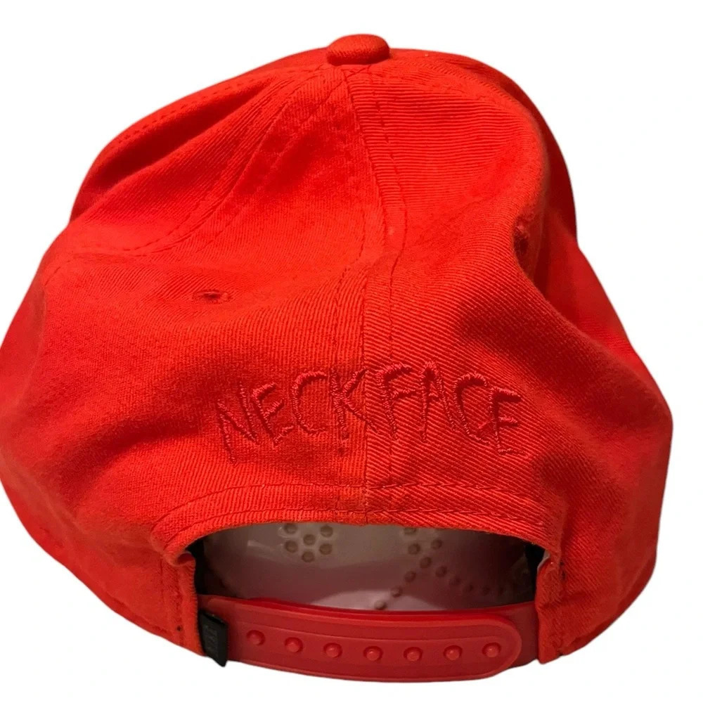 Nike x Neckface Adjustable Red Blue Snapback Hat Cap RARE Nike Neckface - Picture 3 of 5